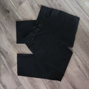 Wish men's pinstrip straight leg jeans